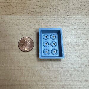 Vintage Marx Babyland Nursery Playset 1950s Blue Baby Bottle Tray Dollhouse
